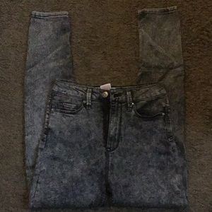 High rise skinny jeans